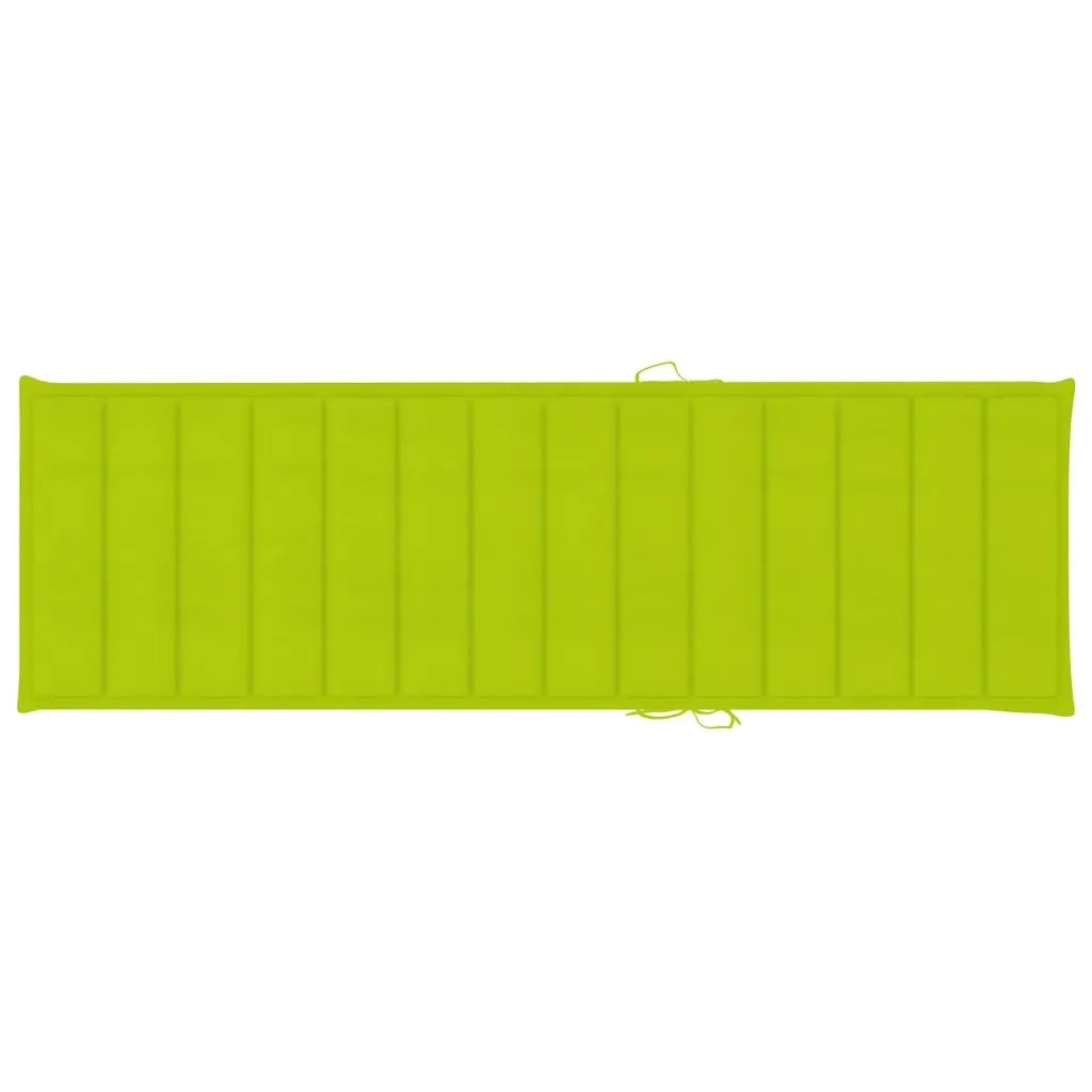 Lettino Prendisole da Giardino con Cuscino Massello di Acacia cod mxl 23868