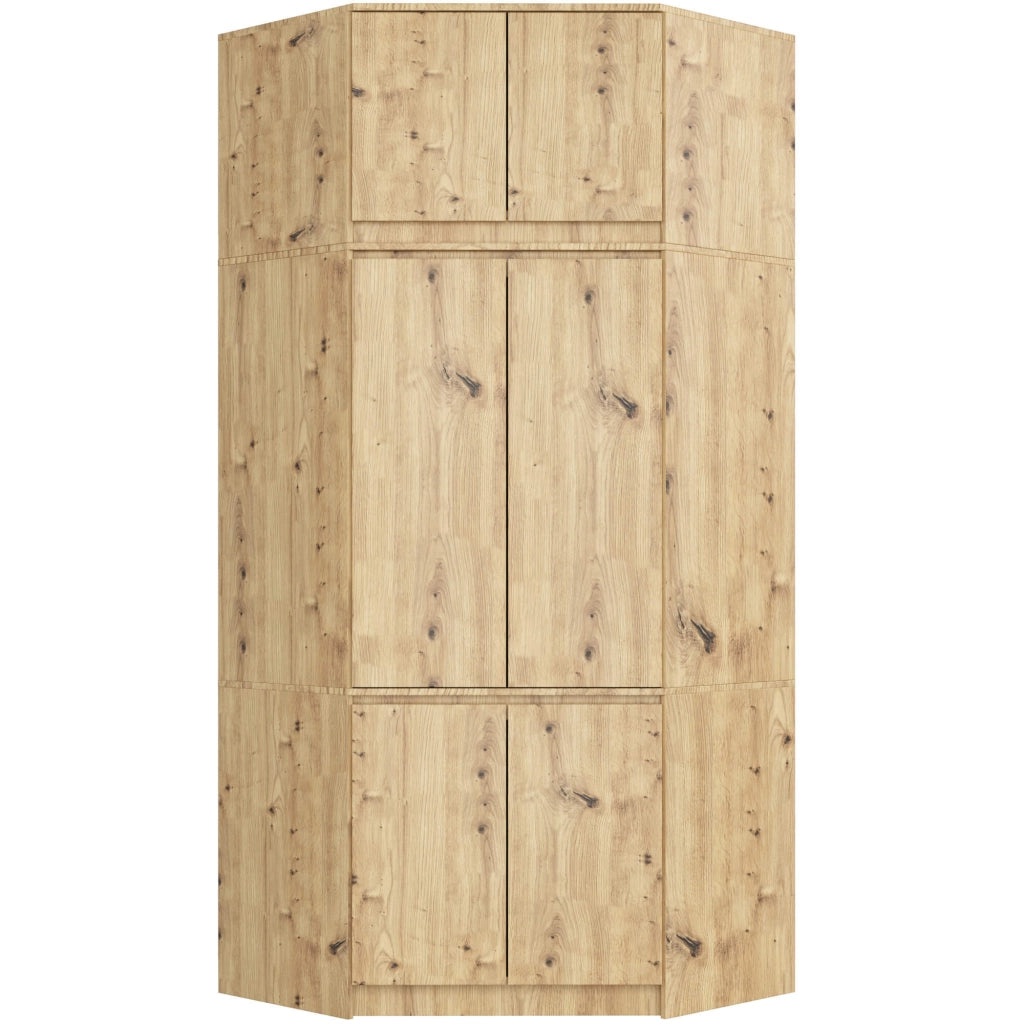Sopralzo per armadio AKORD S100 Quercia Artisan 100 cm 2 ante 100x50x55 cm