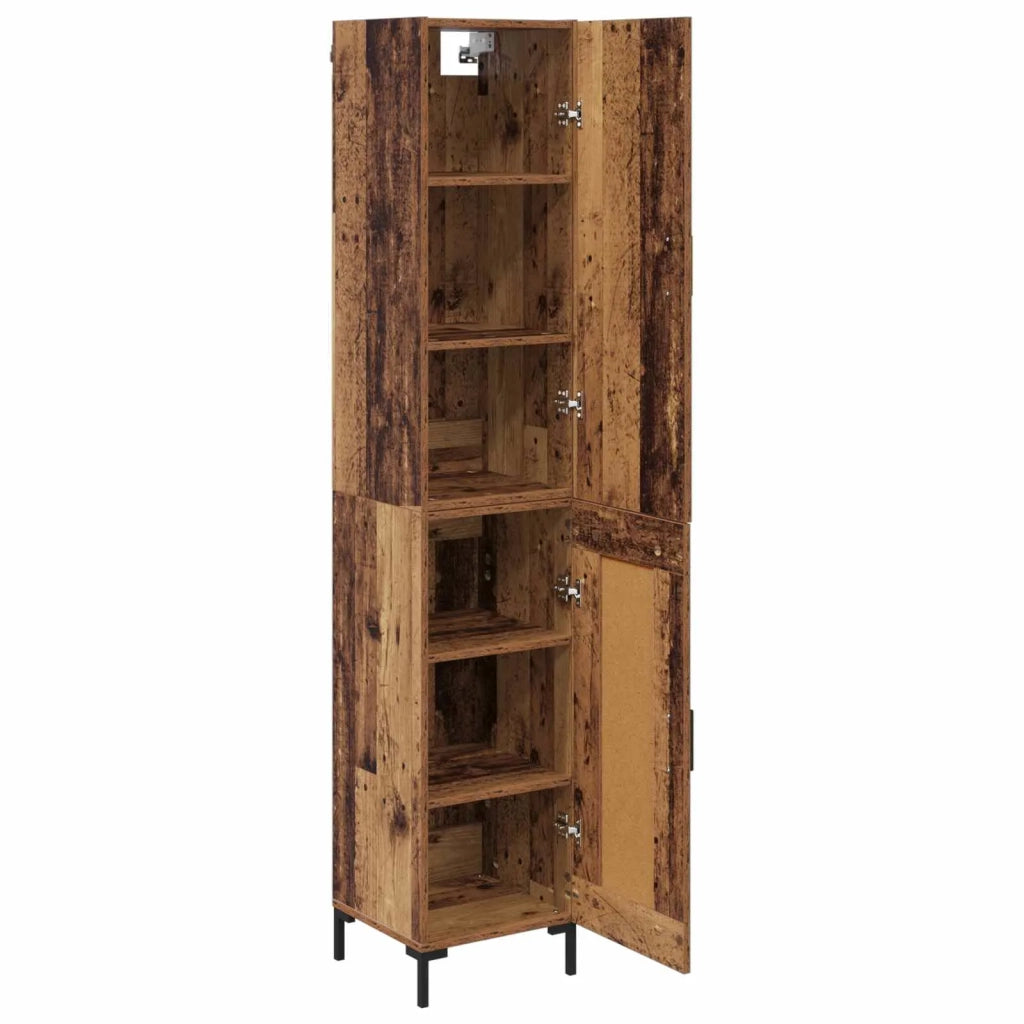 Credenza-Buffet-Armadio da cucina Legno vecchio 69,5 x 34 x 180 cm Legno multistrato 490759