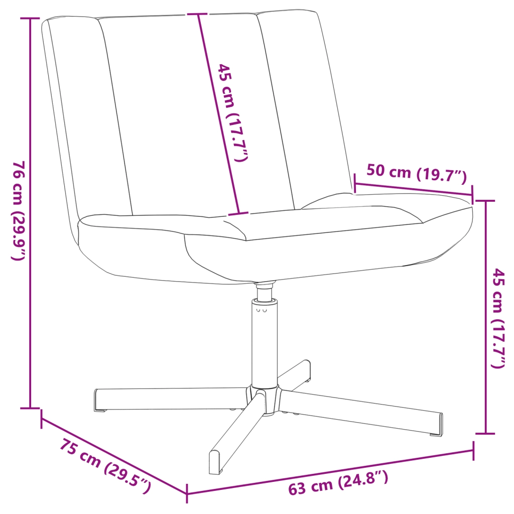Sedia d'Accent Tortora Tessuto, Base in Metallo Standard