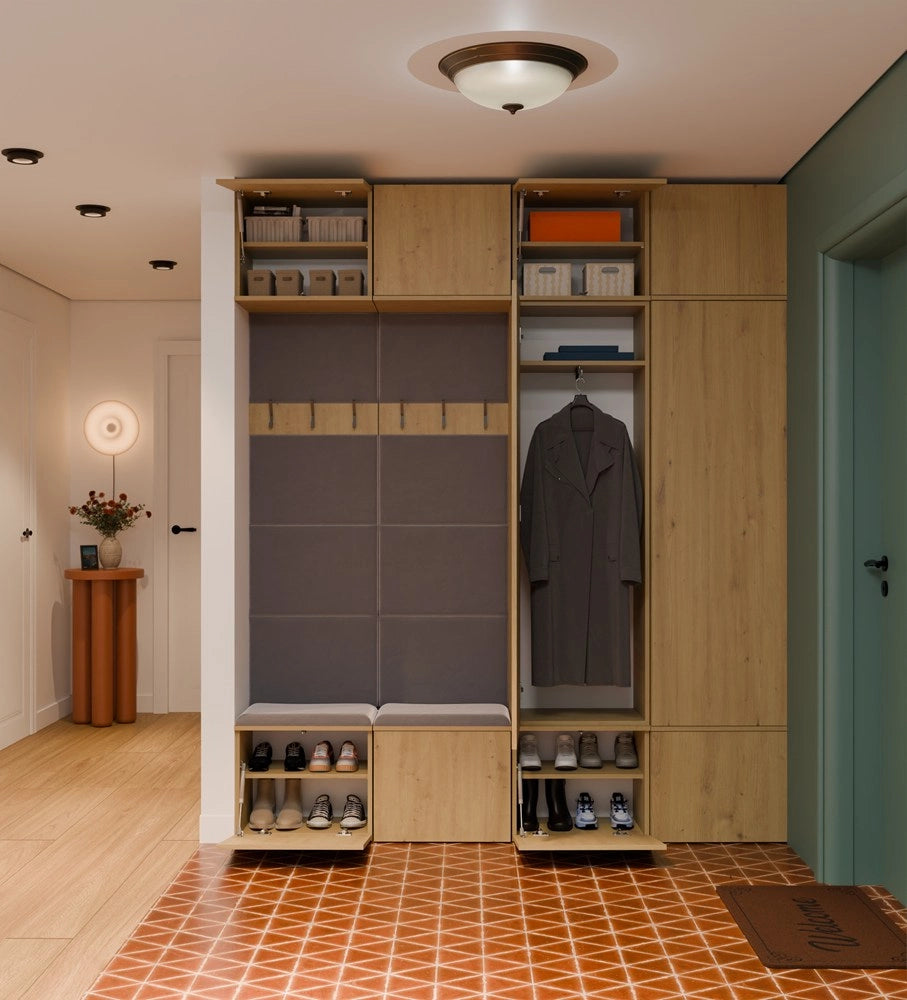 Guardaroba HAGA IV/2sz2w rovere artisan 2x armadio + 2x appendiabiti