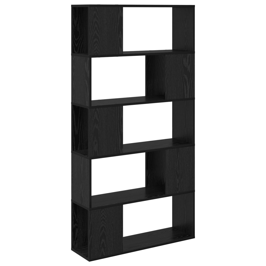 Scaffale Rovere Nero Legno Ingegnerizzato Medio Scaffale