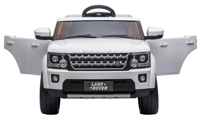 Macchina Elettrica per Bambini 12V con Licenza Land Rover Discovery Bianca