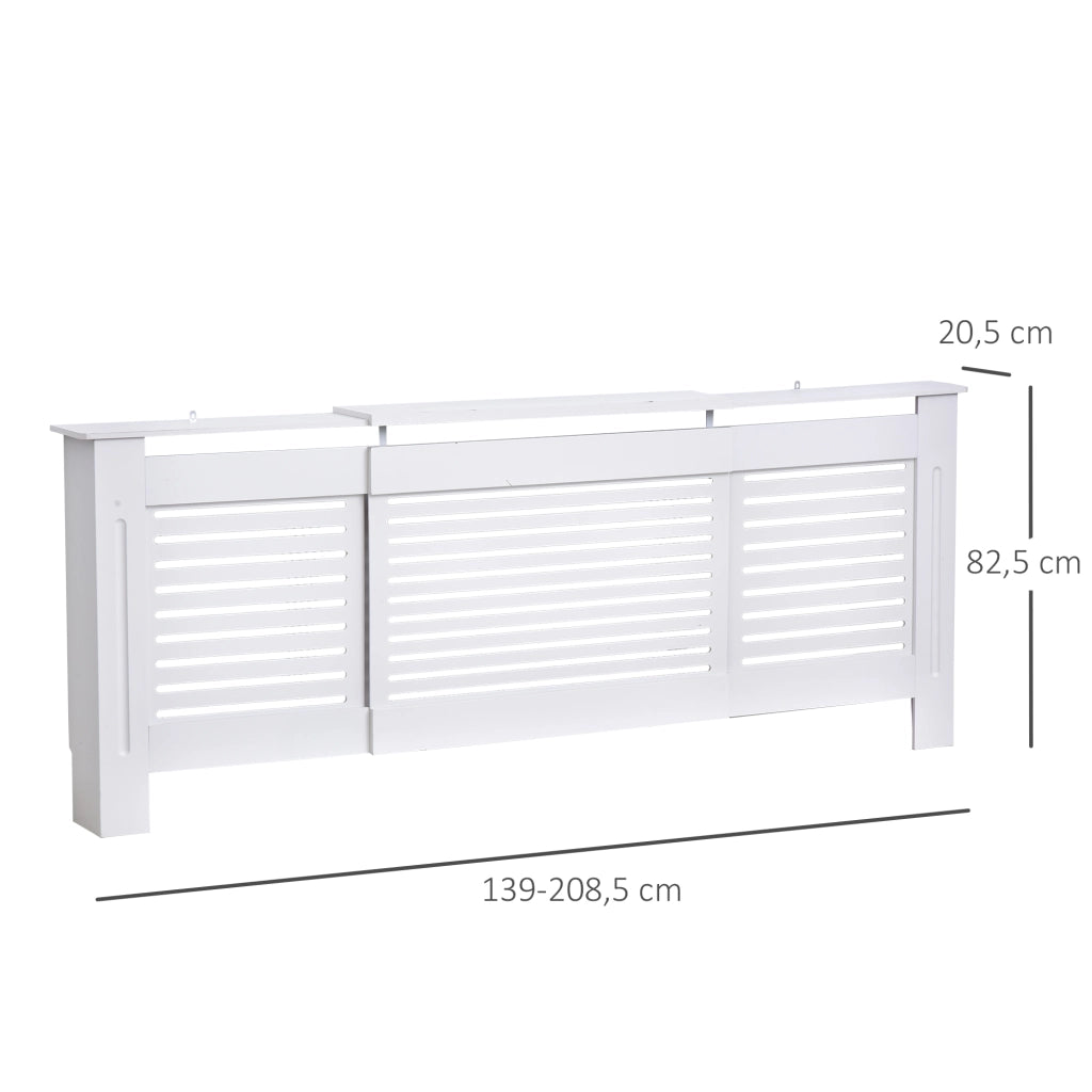 Mobile TV Design Moderno ¨C Zephmum ¨C Bianco 139-208,5x20,5x82,5 cm