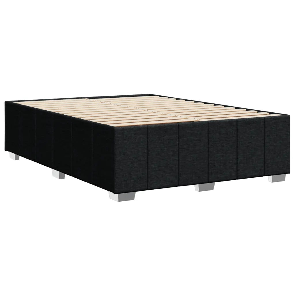 vidaXL Giroletto senza Materasso Nero 140x190 cm in Tessuto