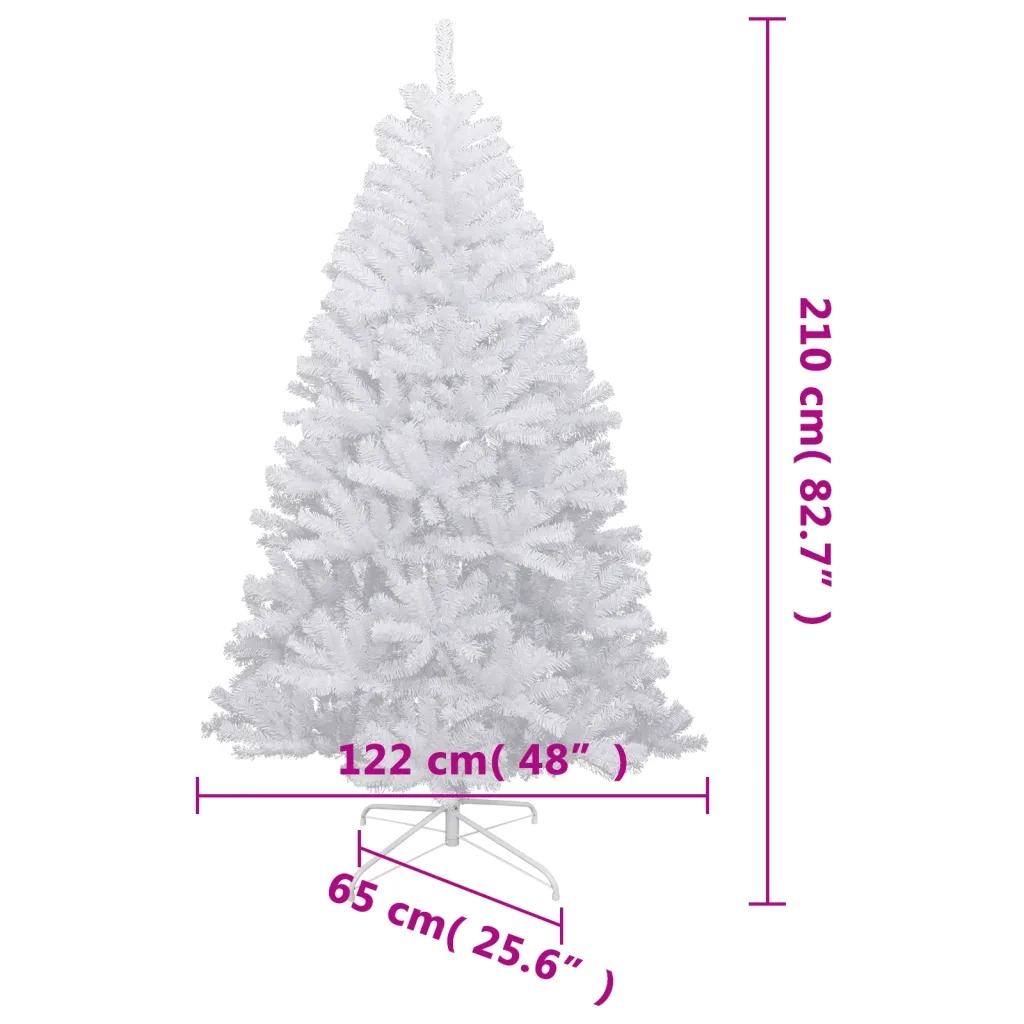 Albero Natale Artificiale Incernierato con Neve Fioccata 210 cm 356775