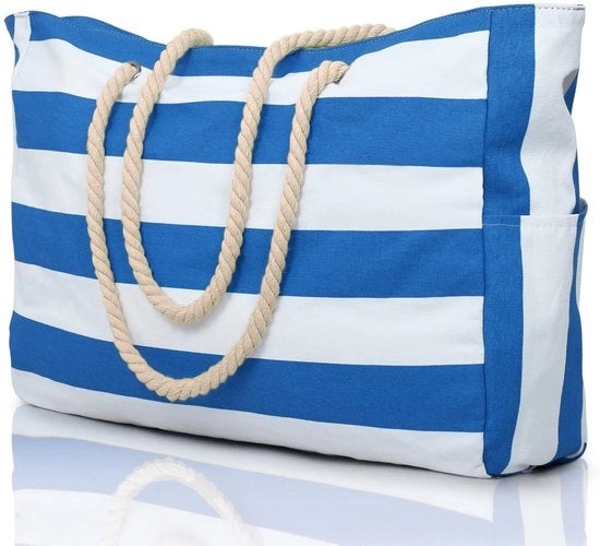 Borse da spiaggia per donne, grande borsa impermeabile da spiaggia con cerniera, borse da spiaggia, impermeabili, resistenti al sabbia e borse da nuoto grandi