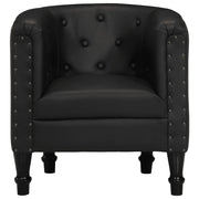 Poltrona Cabriolet Nera in Vera Pelle 286593
