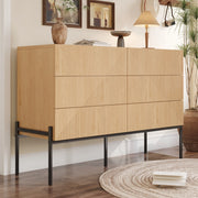 Credenza con 6 Cassetti Multifunzionale ¨C Xylo ¨C Effetto 3D, Soggiorno e Sala da Pranzo