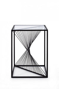 Tavolino Espiral 40x40 in Metallo