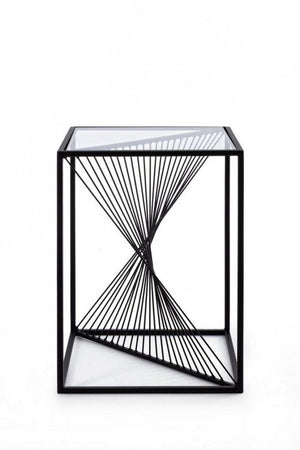 Tavolino Espiral 40x40 in Metallo