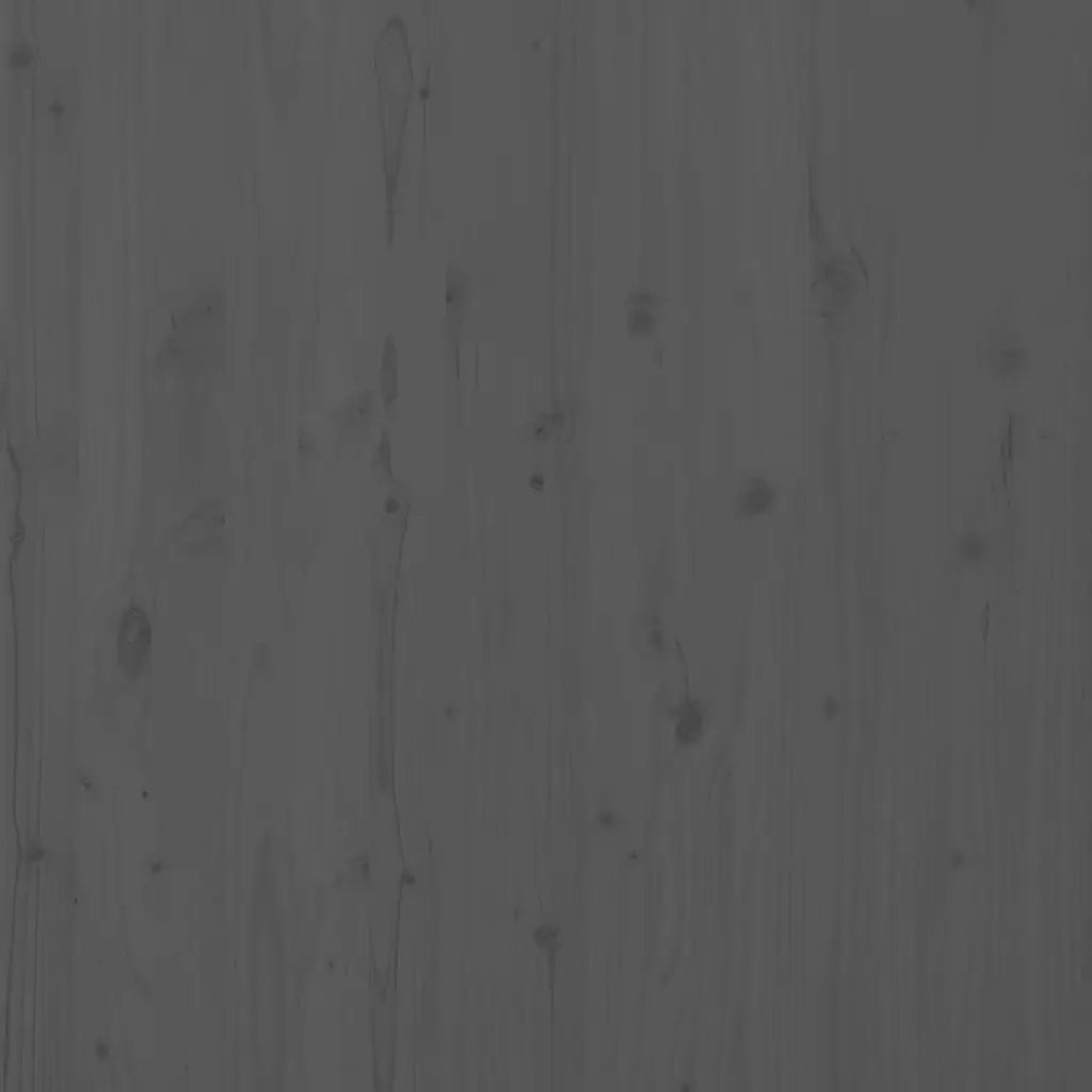 Testiera da Parete Grigia 106x3x91,5 cm Legno Massello di Pino 824665