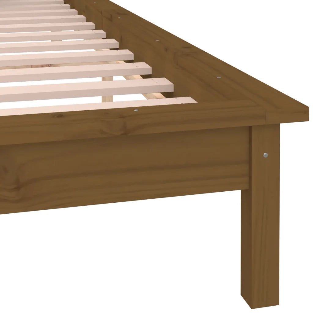 Giroletto con LED senza Materasso Ambra 140x200 Legno Massello 820609
