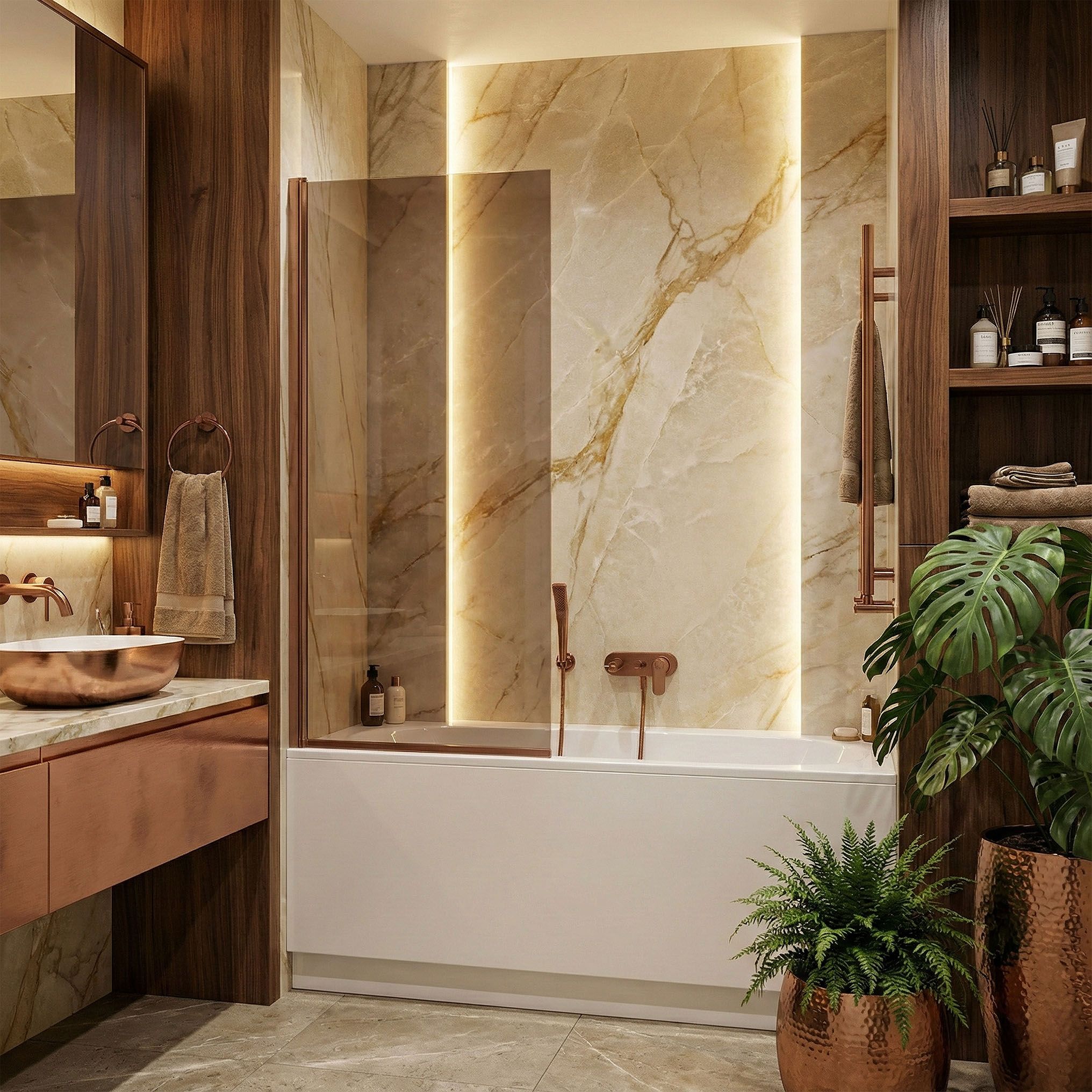 Schermo Rea Elegant Brush Copper 70