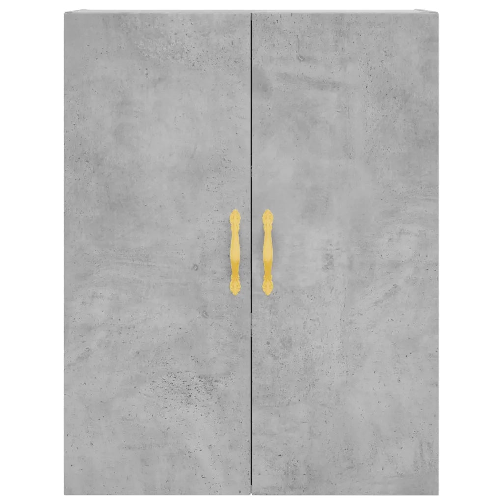 Credenza-Buffet-Armadio da cucina Grigio Cemento 69,5x34x180 cm in Legno Multistrato 603923