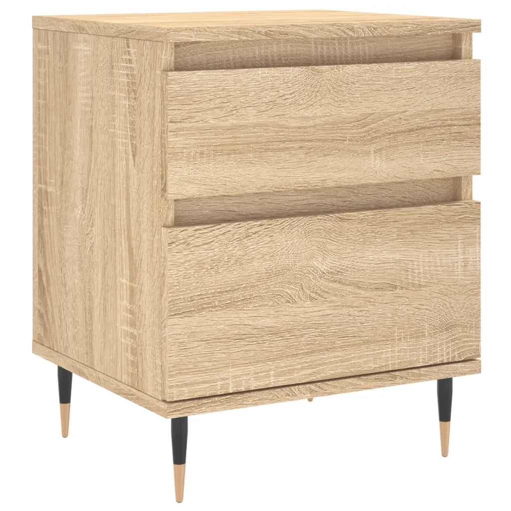 vidaXL Comodino Rovere Sonoma 40x35x50 cm in Legno Multistrato