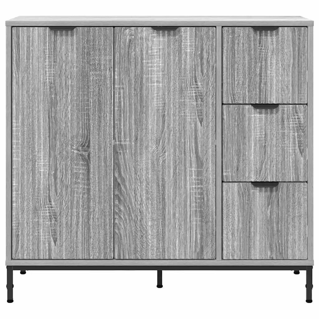 Credenza-Buffet-Armadio da cucina Grigio sonoma 89.5 x 33 x 82 cm Legno multistrato