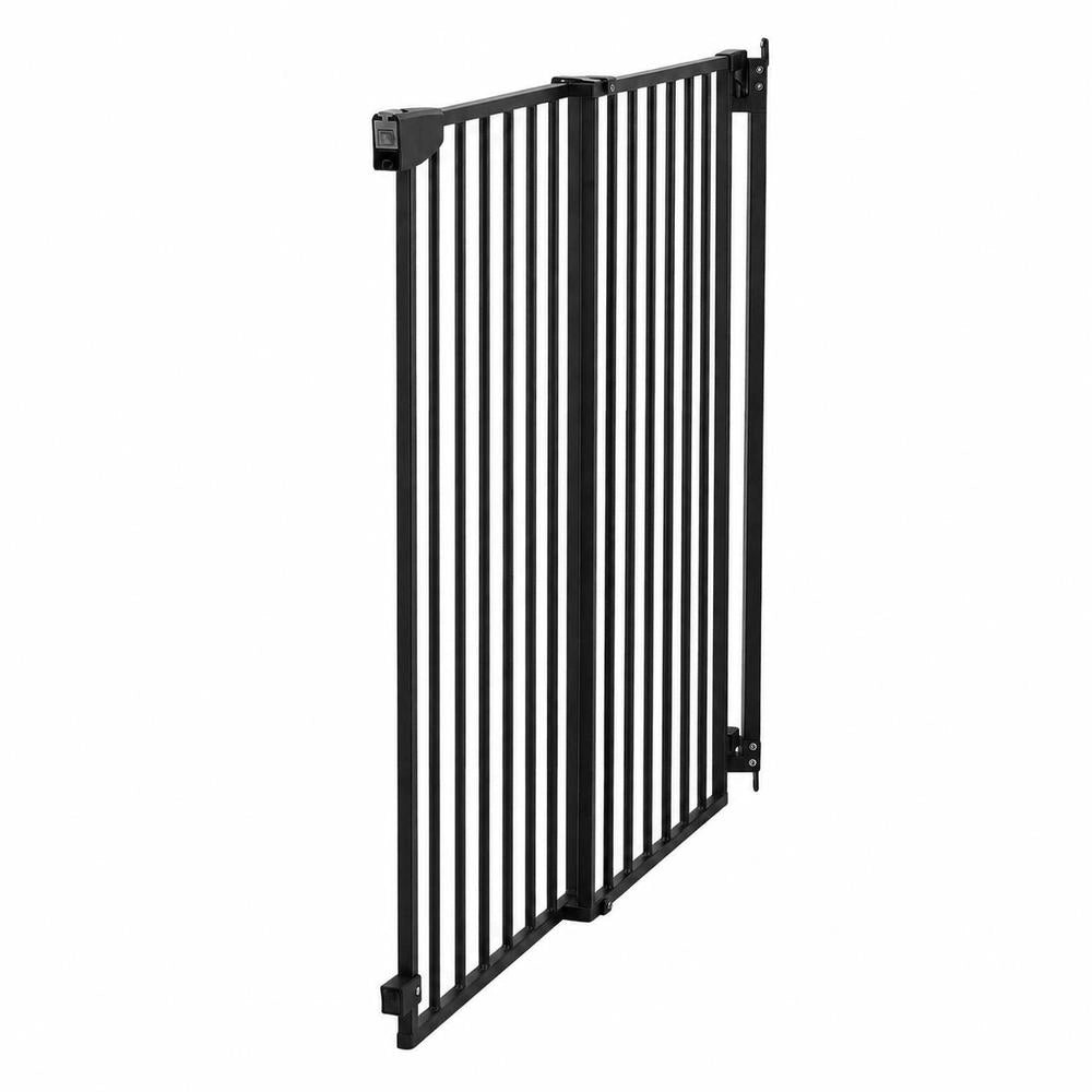 Cancelletto Sicurezza Bambini 720-1085mm Altezza 920mm Nero Senza Barra Inferiore Kit Montaggio Protezione