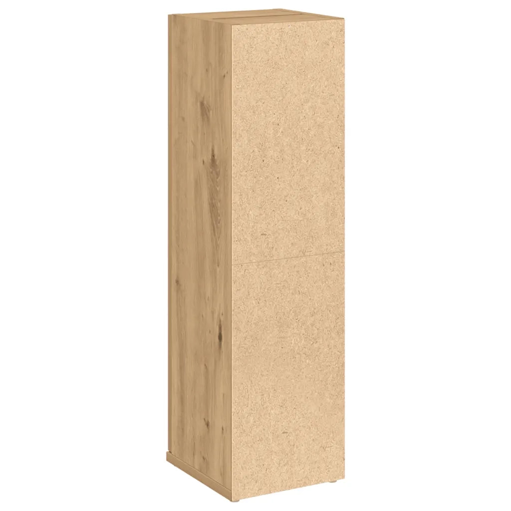 Mobile da Bagno | Armadio da bagno con Portarotolo Rovere Artigianale 20,5x22x72cm