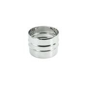 Manicotto mm da 100mm giunzione raccordo a doppio bicchiere inox aisi 304