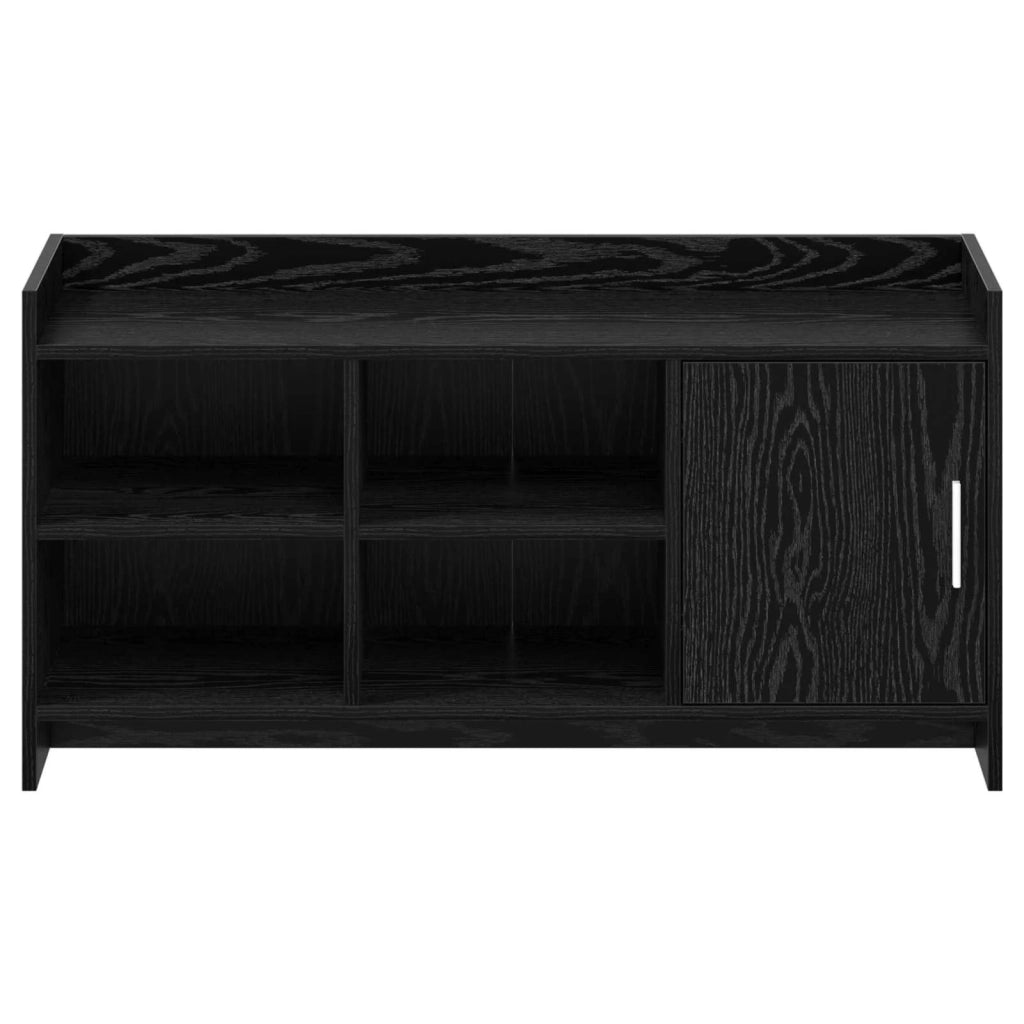 Mobile per scarpe con porta Rovere Nero 100 x 39,5 x 51 cm 8011356