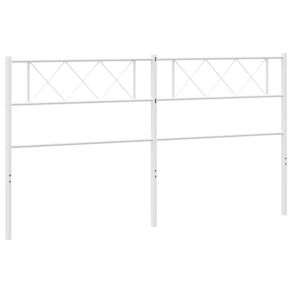 Testiera di Ricambio in Metallo Bianco 200 cm 372364