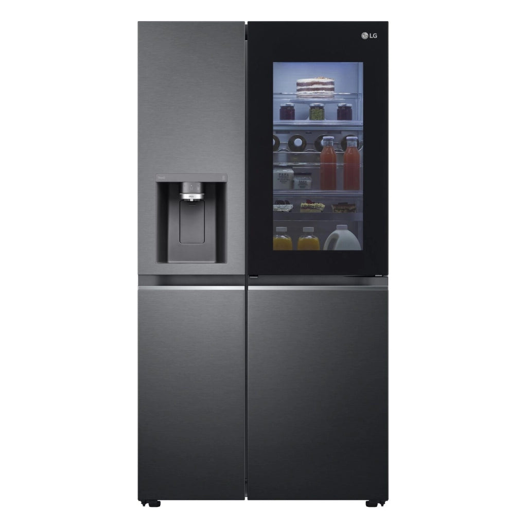 LG GSXV91MCAE InstaView Frigorifero Side by Side 635 L 179 cm Classe E 36 dB No Frost Wi-Fi Door in Door colore Nero