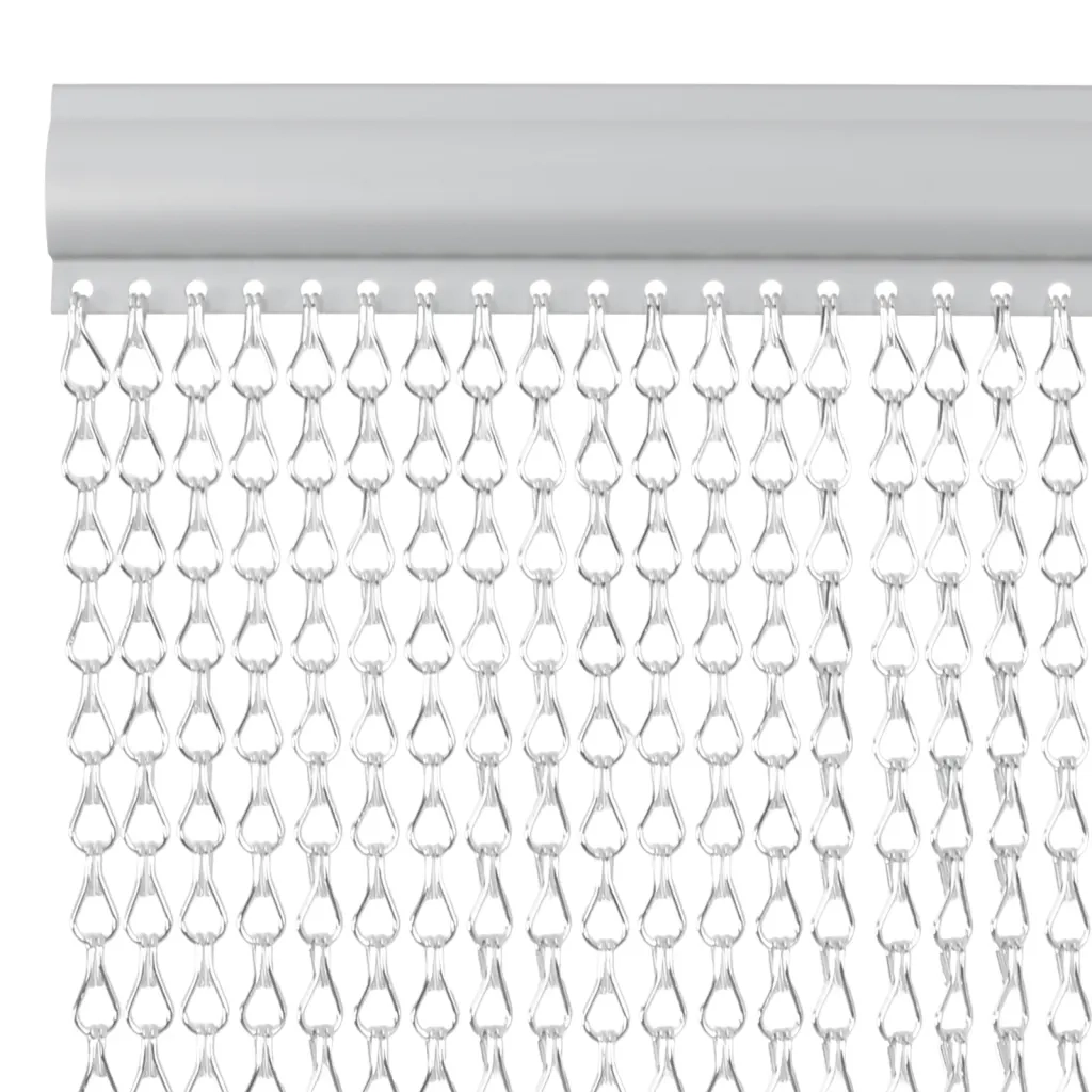 Zanzariera da Porta a Catena 90x200 cm in Alluminio CFW4538068