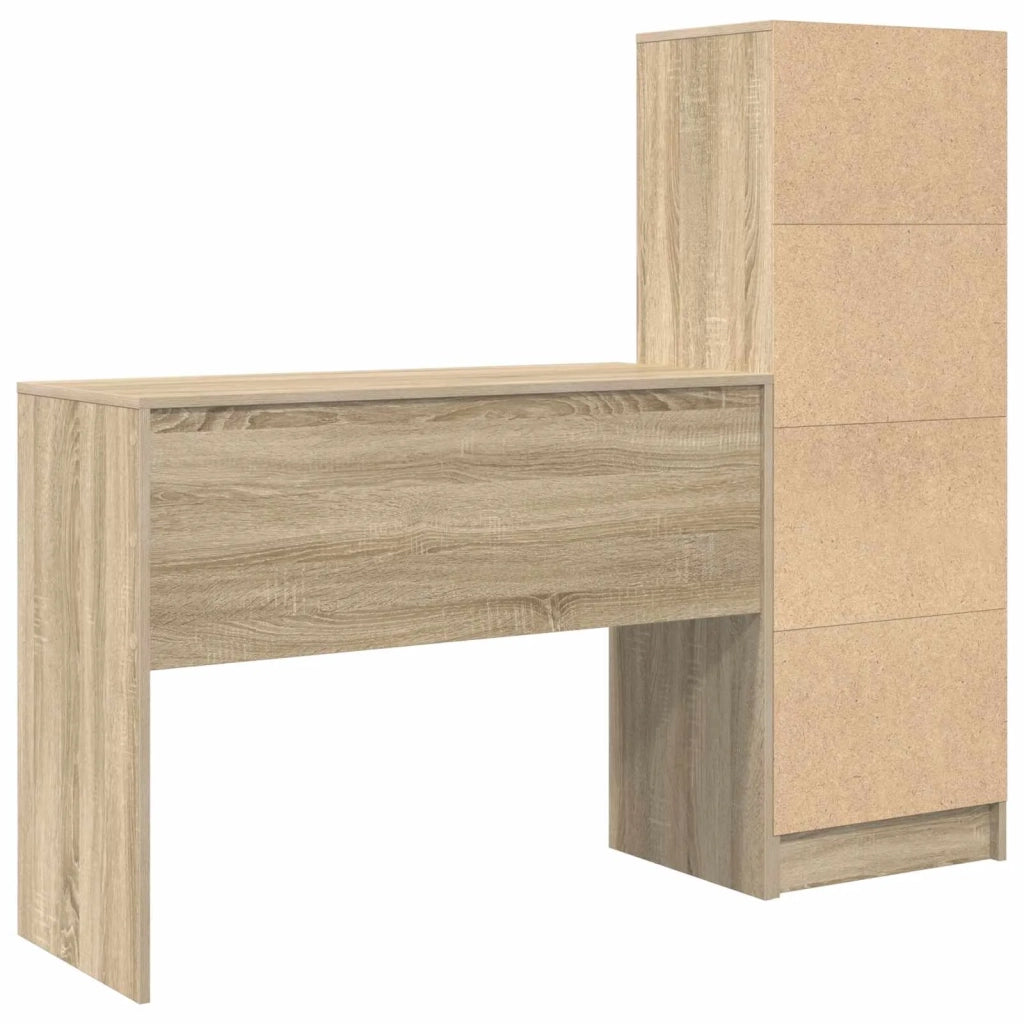 Scrivania con cassetto con lo scaffale 2 pcs Rovere Sonoma 3337331