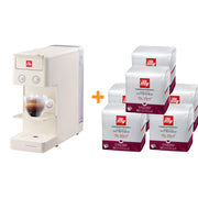 illy Caffe' Macchina da Caffe'  a Capsule Iperespresso Y3.3 Bianco + 108 Capsule INTENSO