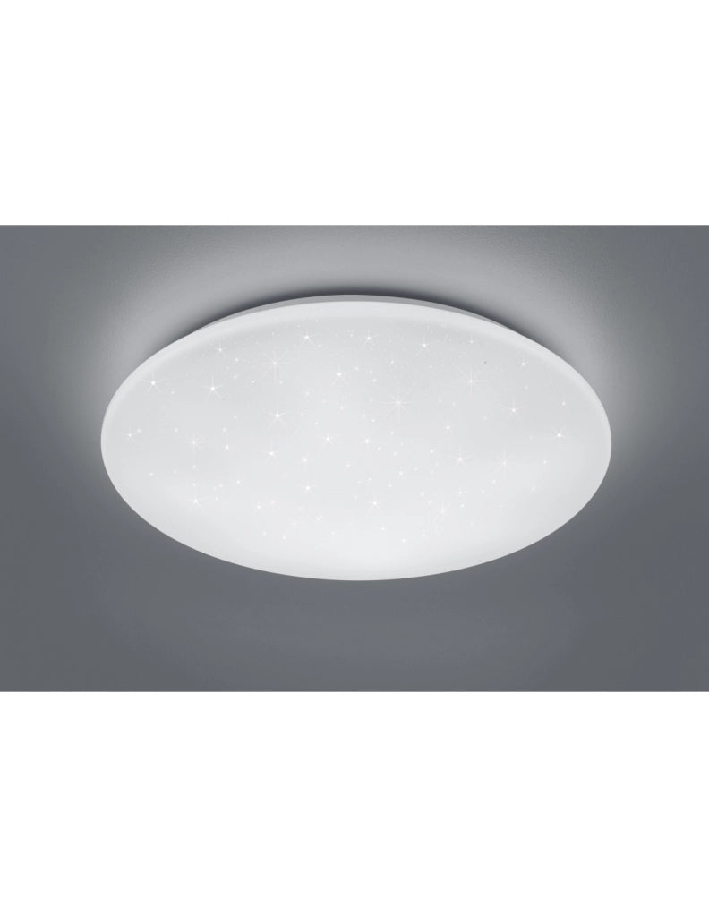 Plafoniera Kato Led Dimmerabile Bianco Effetto Stelle Scintillanti Ø60 cm Trio Lighting