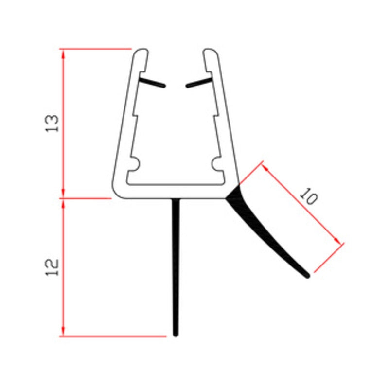 GUARNIZIONE PER BOX DOCCIA 2 M MOD.402- TRAFILO- 10,0 pz
