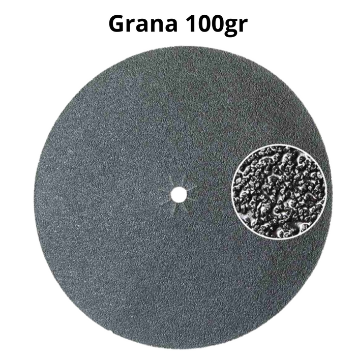 Disco abrasivo bifacciale grana 100 carburo silicio carteggio superfici