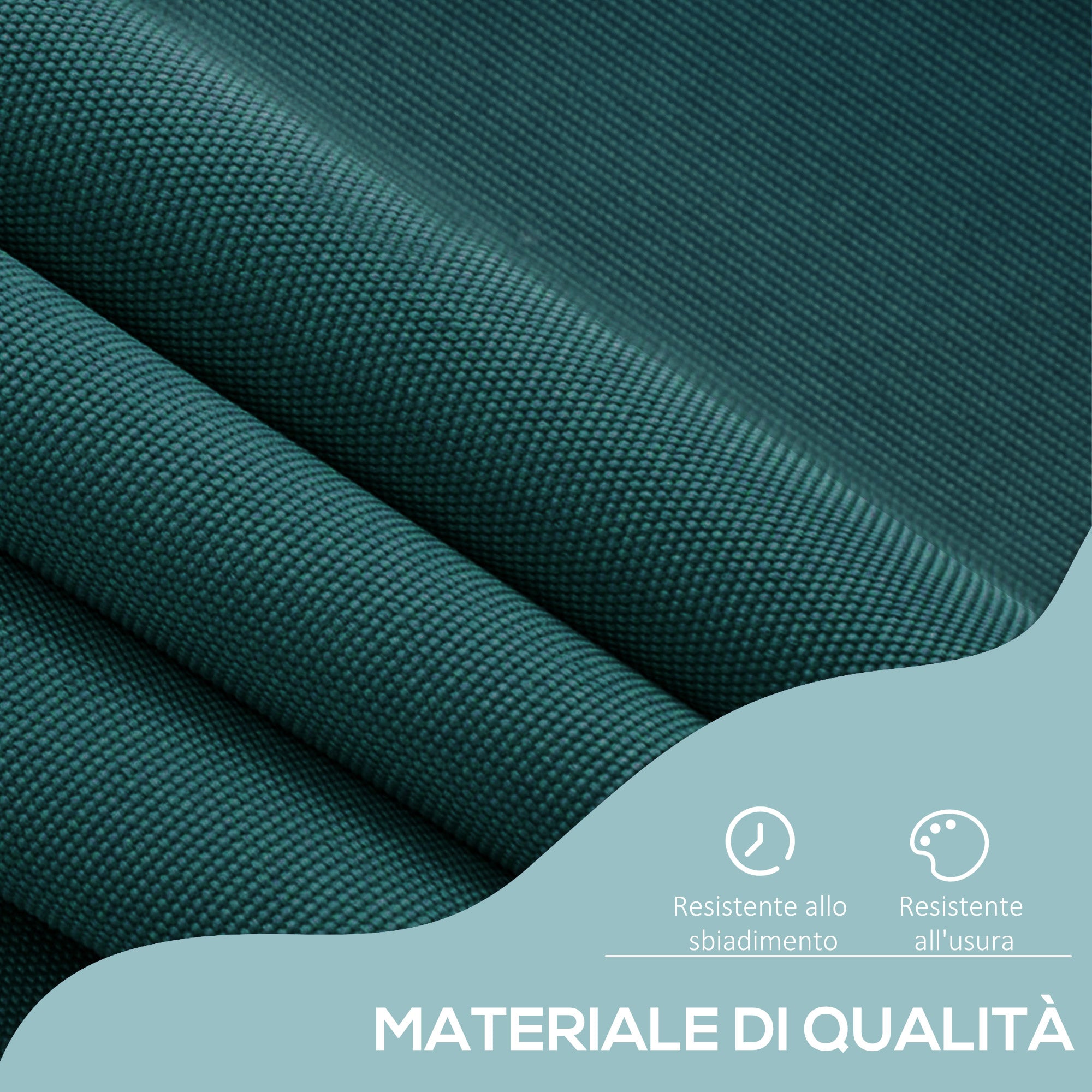 EasyComfort Tenda da Sole da Esterno 2x1.5m a Rullo con Manovella, Altezza e Angolazione Regolabile, Verde