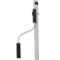 Easycomfort Tenda da Sole da Esterno 2x1.5m a Rullo con Manovella, Altezza e Angolazione Regolabile, Bianco e Verde