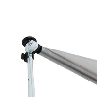 Easycomfort Tenda da Sole da Esterno 2x1.5m a Rullo con Manovella, Altezza e Angolazione Regolabile, Bianco