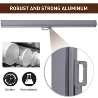 EasyComfort Tenda da Sole Laterale e Avvolgibile (3x1.6m) in Alluminio e Poliestere Imperemabile Anti-UV, per Vento/Privacy