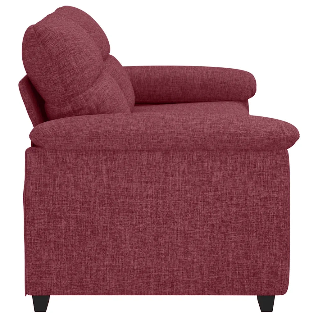 Divano a 2 Posti-Sofa 2 Posti Rosso Vino 140 cm in Tessuto 961395