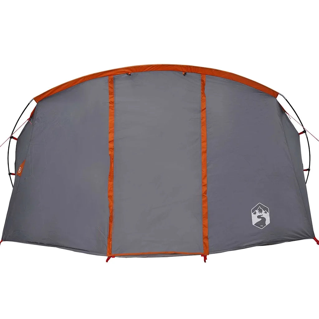 Tenda tunnel per 4 persone 4 persona Grigio e arancione 42004055