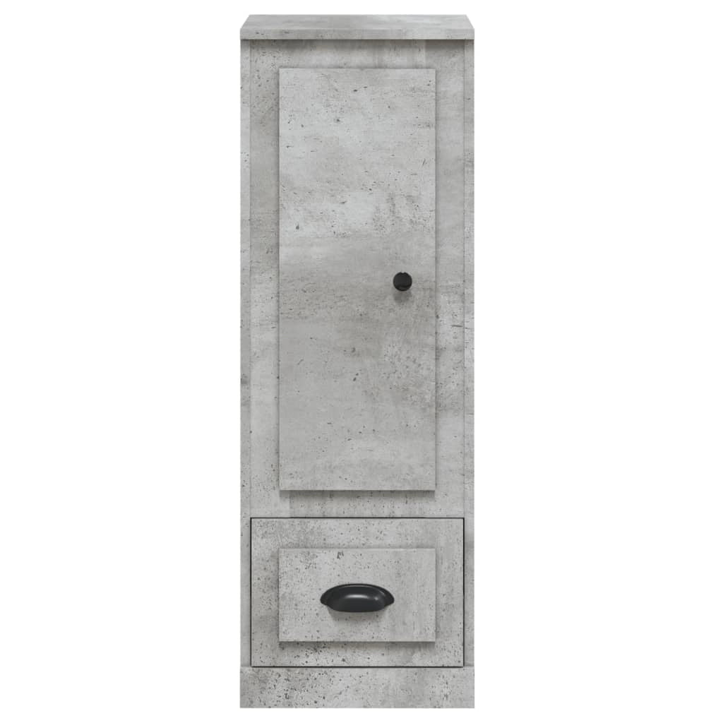 Buffet credenza cassettiera mobiletto mobile contenitore organizer per cucina soggiorno salotto alto 36 x 35,5 x 103,5 cm legno ingegnerizzato grigio 02_0034431