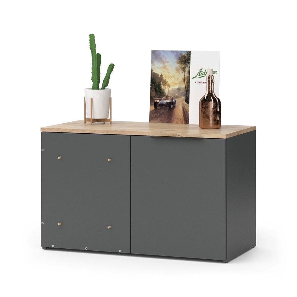 Vicco Credenza Antracite 40 x 50 cm Cassettiera ad angolo con anta