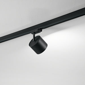 Faretto Moderno Binario Metallo Nero 1 Luce Gx53 Ip20