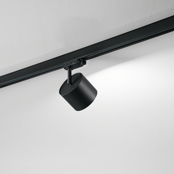 Faretto Moderno Binario Metallo Nero 1 Luce Gx53 Ip20