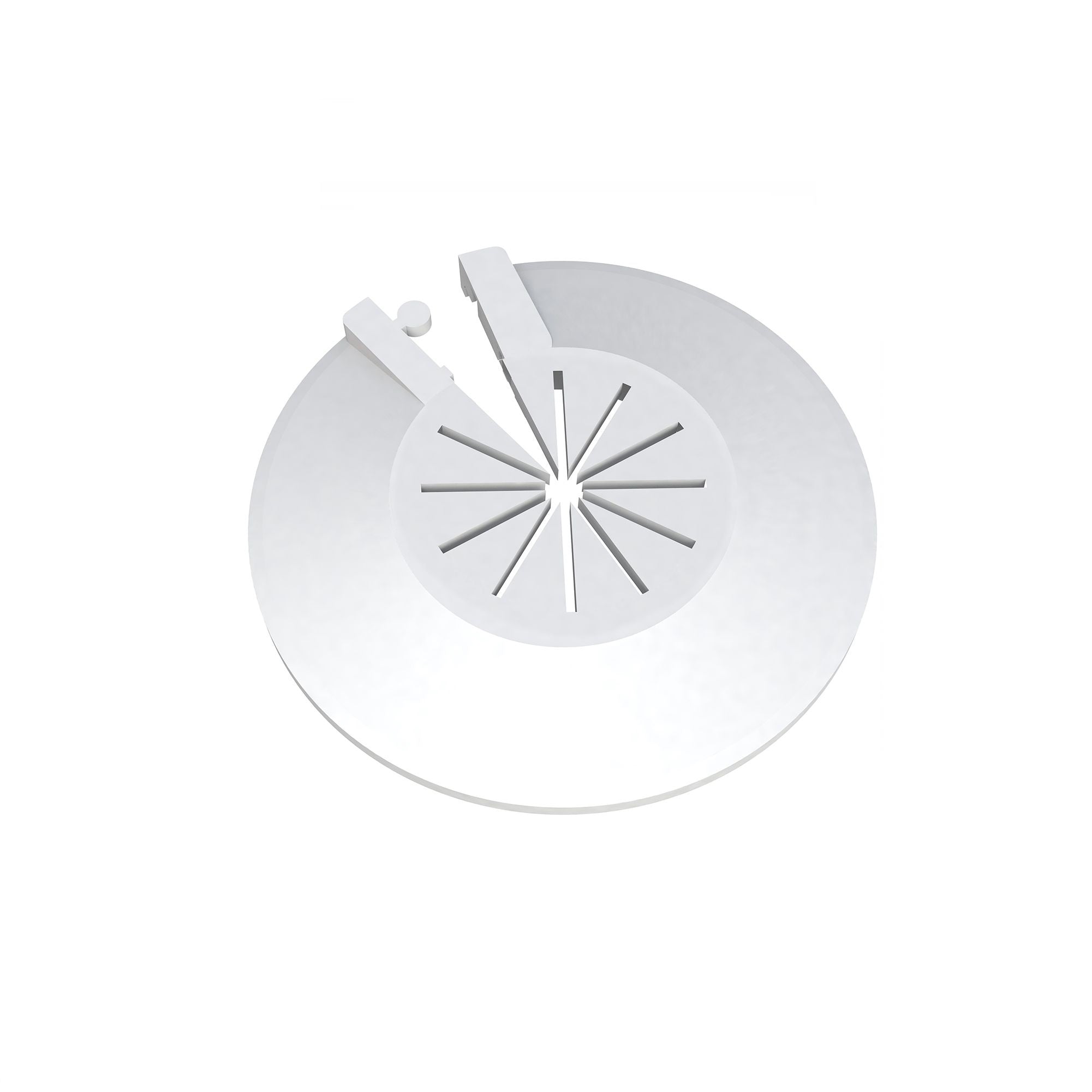 Rosette per termosifone radiatori in alluminio termoarredi 10 pz bianco 8/22 mm