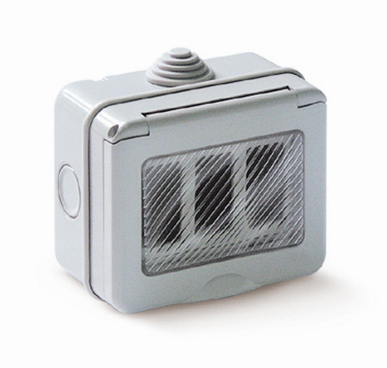 cassetta da parete x esterni tondo 3 posti ip55 cod:ferx.84010