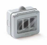 cassetta da parete x esterni tondo 3 posti ip55 cod:ferx.84010