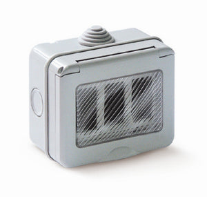 cassetta da parete x esterni tondo 3 posti ip55 cod:ferx.84010