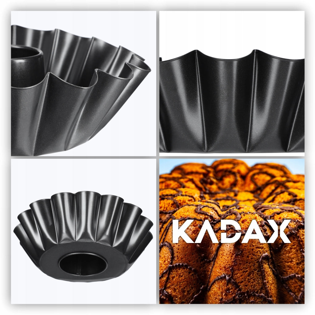 Teglia da forno antiaderente KADAX con camino, 25 cm