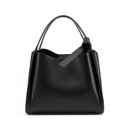 Borsa a tracolla da donna in vera pelle, grande capacit¨¤, colore nero.