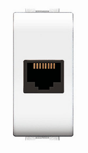 life art. 4084wh presa telefono rj11 plug 6/4a bianca cod:ferx.84018